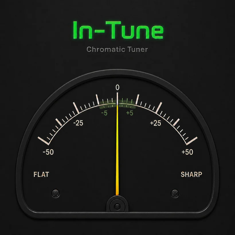 In-Tune Chromatic Tuner app screen